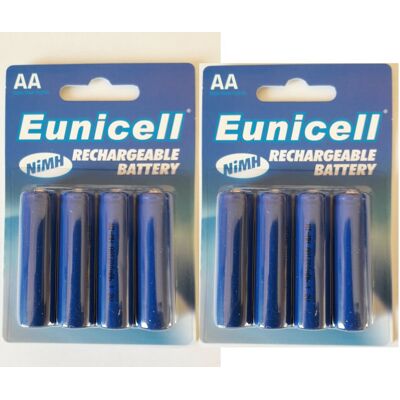 Envoi Avec Suivi - Eunicell 8 Piles Rechargeables Aa - Lr06 1,2 Volt 900 Mah - Publicité Envoi Avec Suivi - Eunicell 8 Piles Rechargeables Aa - Lr06 1,2 Volt 900 Mah - Publicité