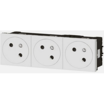 Legrand Mosaic Bloc 3 Prises Blanc 077143l - Publicité Legrand Mosaic Bloc 3 Prises Blanc 077143l - Publicité