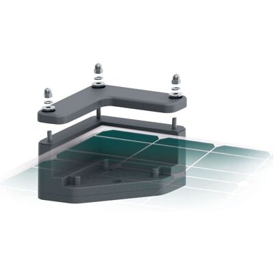 Uniteck Support Fixation A Plat Cadre 40mm - Publicité Uniteck Support Fixation A Plat Cadre 40mm - Publicité