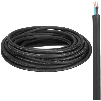Uxcell Câble Électrique Portable Sjoow 12awg 3 Conducteurs 100ft Pour 300v - Publicité Uxcell Câble Électrique Portable Sjoow 12awg 3 Conducteurs 100ft Pour 300v - Publicité