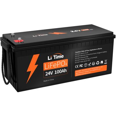 Litime Batterie Lithium 24v 100ah Lifepo4 15000 Cycles Profonds Pour Rv Bateau - Publicité Litime Batterie Lithium 24v 100ah Lifepo4 15000 Cycles Profonds Pour Rv Bateau - Publicité