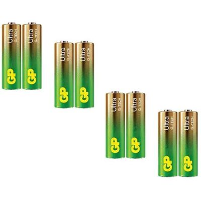 8x Batteries Alkalines Gp Ultra Aa Lr6 1.5v Mignon Industriel Bulk - Publicité 8x Batteries Alkalines Gp Ultra Aa Lr6 1.5v Mignon Industriel Bulk - Publicité
