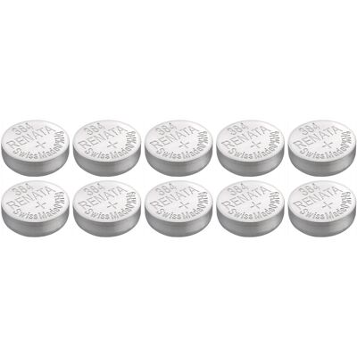 RENATA - SR41SW 384 - 1,55V - 45 mAh - Pile bouton - Publicité RENATA - SR41SW 384 - 1,55V - 45 mAh - Pile bouton - Publicité