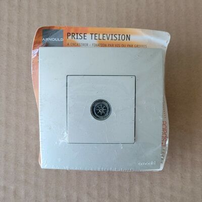 1 Prise Tv Complète Prête À Poser - Espace - Technium Gris Clair - Arnould 50229 - Publicité 1 Prise Tv Complète Prête À Poser - Espace - Technium Gris Clair - Arnould 50229 - Publicité