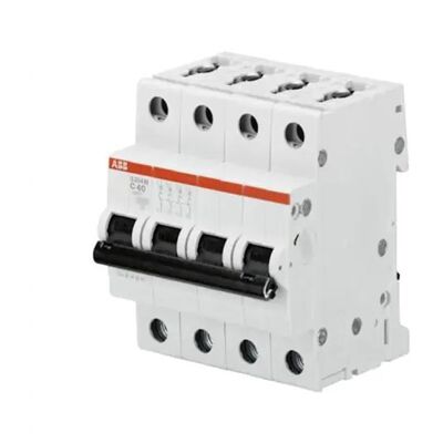 Abb Disjoncteur S204m 4p 40a Courbe C Raccordement À Vis - 15ka (4 Modules) - 2cds27 - Publicité Abb Disjoncteur S204m 4p 40a Courbe C Raccordement À Vis - 15ka (4 Modules) - 2cds27 - Publicité