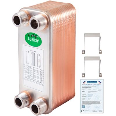 Vevor Echangeur Thermiqueechangeur De Chaleur Thermique À 30 Plaques 1230mn34 - Publicité Vevor Echangeur Thermiqueechangeur De Chaleur Thermique À 30 Plaques 1230mn34 - Publicité