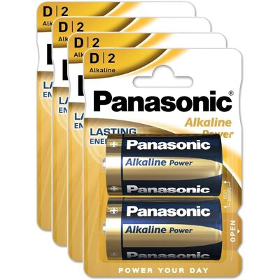 Panasonic - LR20 - 8x - Alcaline - Batterie - Publicité Panasonic - LR20 - 8x - Alcaline - Batterie - Publicité