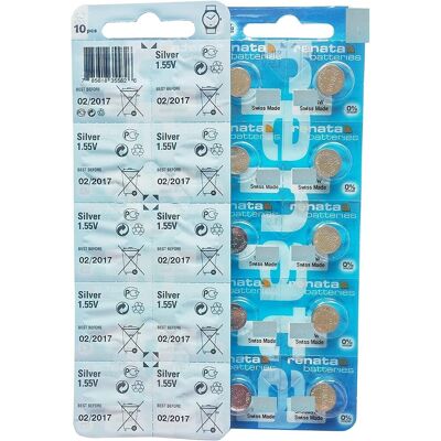 Renata - X389 SR1 - Oxide d'argent - Pile bouton - battery - Publicité Renata - X389 SR1 - Oxide d'argent - Pile bouton - battery - Publicité