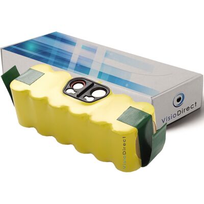 Visiodirect Batterie 14.4v 3500mah Pour Irobot Roomba 80501e R3 Aps 500 Vac M-488 U290 - Publicité Visiodirect Batterie 14.4v 3500mah Pour Irobot Roomba 80501e R3 Aps 500 Vac M-488 U290 - Publicité