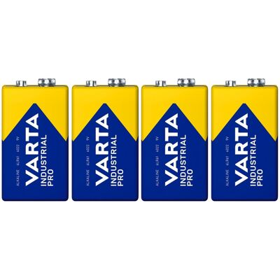 4x Piles Alcalines 6lr61 9 V 580 Mah Varta Industrial - Publicité 4x Piles Alcalines 6lr61 9 V 580 Mah Varta Industrial - Publicité