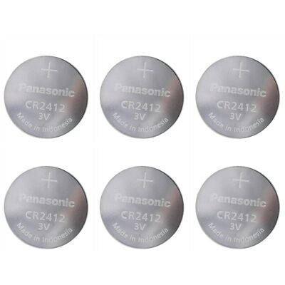 Panasonic - CR2412 - 6 Piles - 3V - Batterie - Publicité Panasonic - CR2412 - 6 Piles - 3V - Batterie - Publicité