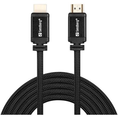 Sans Marque Câble Hdmi Sandberg 4k 3d 2.0 14 Gb/s 48 Bits 5 M - Publicité Sans Marque Câble Hdmi Sandberg 4k 3d 2.0 14 Gb/s 48 Bits 5 M - Publicité
