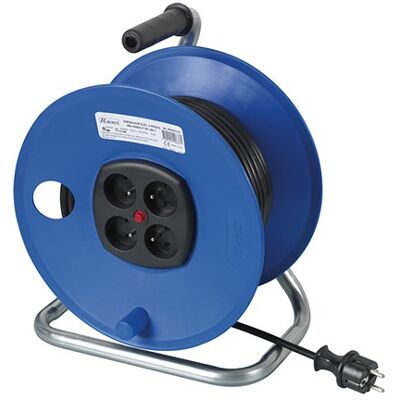 Bobine électrique Ribitech 40 m 4 prises - Publicité Bobine électrique Ribitech 40 m 4 prises - Publicité