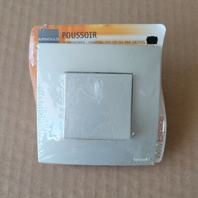 1 Poussoir - Espace - Technium Gris Clair - Complet Prêt À Poser - Arnould 50210 - Publicité 1 Poussoir - Espace - Technium Gris Clair - Complet Prêt À Poser - Arnould 50210 - Publicité