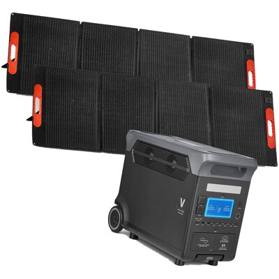 Uimoso Station D'Énergie Portable Avec Générateur 3kw Et 2panneaux Solaires 200w - Publicité Uimoso Station D'Énergie Portable Avec Générateur 3kw Et 2panneaux Solaires 200w - Publicité