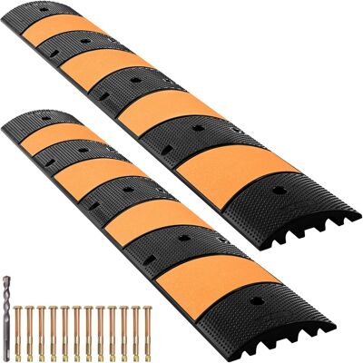 Vevor Rampe De Protection Câble Pour Allée Modulaire Caoutchouc Lot De 2 185 Cm - Publicité Vevor Rampe De Protection Câble Pour Allée Modulaire Caoutchouc Lot De 2 185 Cm - Publicité