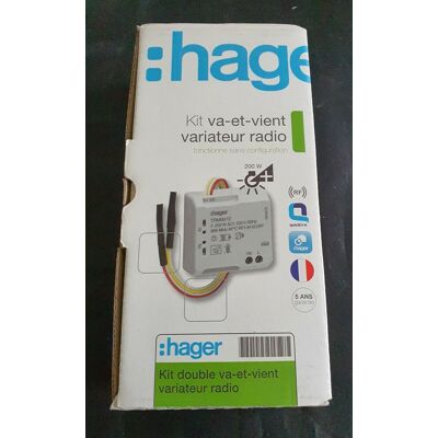 Kit Va-Et-Vient Variateur Radio Trk151m Hager Neuf - Publicité Kit Va-Et-Vient Variateur Radio Trk151m Hager Neuf - Publicité