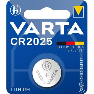 Pile Varta CR2025 - Petite pile au lithium - 3V - 170mAh - Publicité Pile Varta CR2025 - Petite pile au lithium - 3V - 170mAh - Publicité