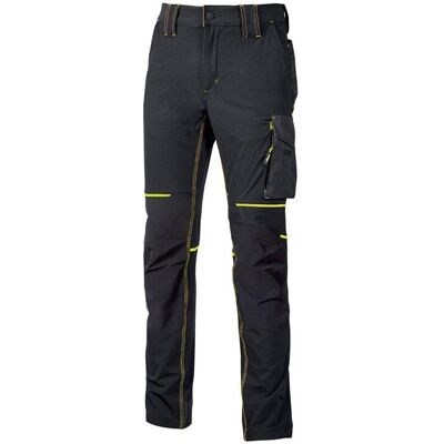 Pantalon De Travail Leger Tissu U4 Stretch World Black Carbon U-Power - S - Publicité Pantalon De Travail Leger Tissu U4 Stretch World Black Carbon U-Power - S - Publicité