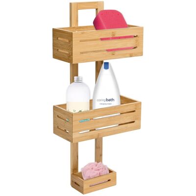 Gockowiak Étagère En Bambou Manila, 3 Niveaux, Pour Cuisine Et Salle De Bain - Publicité Gockowiak Étagère En Bambou Manila, 3 Niveaux, Pour Cuisine Et Salle De Bain - Publicité