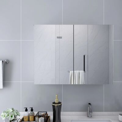 Armoire À Miroir De Salle De Bain Blanc 80x15x60 Cm Mdf Murale Toilette Vidaxl - Publicité Armoire À Miroir De Salle De Bain Blanc 80x15x60 Cm Mdf Murale Toilette Vidaxl - Publicité