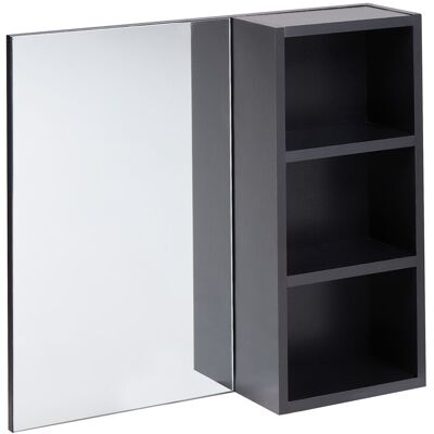 Beliani Meuble De Salle De Bains Avec Armoire À Glace Noir Joinville - Publicité Beliani Meuble De Salle De Bains Avec Armoire À Glace Noir Joinville - Publicité