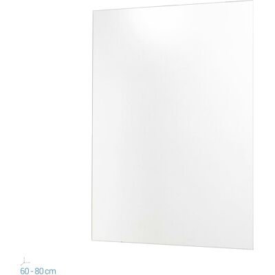 METAFORM Narciso Wide Miroir Murale - Miroir de Salle de Bain Rectangulaire 60x80 cm - Publicité METAFORM Narciso Wide Miroir Murale - Miroir de Salle de Bain Rectangulaire 60x80 cm - Publicité
