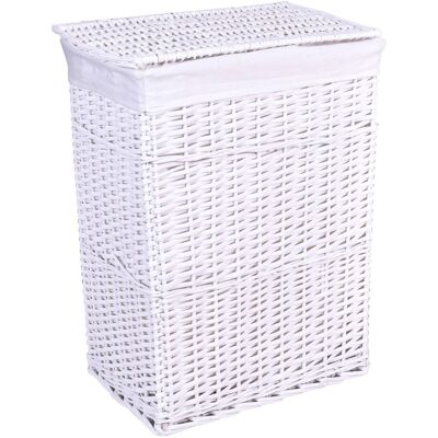 Gockowiak Panier En Osier Blanc 114 L - Publicité Gockowiak Panier En Osier Blanc 114 L - Publicité