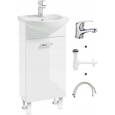 Deftrans Meuble Salle De Bains Mea 40 Cm Blanc Avec Vasque - Publicité Deftrans Meuble Salle De Bains Mea 40 Cm Blanc Avec Vasque - Publicité