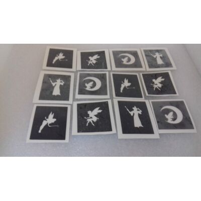 Dazzle Glitter Tattoos 30 X Fée Mini-Pochoirs Pour Paillettes Tatouages - Publicité Dazzle Glitter Tattoos 30 X Fée Mini-Pochoirs Pour Paillettes Tatouages - Publicité