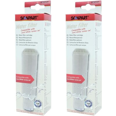 Scanpart 2x Filtre À Eau Pour Machines À Expresso Filtre De Rechange Avec Bouchon À Vis - Publicité Scanpart 2x Filtre À Eau Pour Machines À Expresso Filtre De Rechange Avec Bouchon À Vis - Publicité