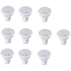 Optonica Lot De 10 Ampoule Gu10 Led 5w Blanc Neutre 4500k - Publicité Optonica Lot De 10 Ampoule Gu10 Led 5w Blanc Neutre 4500k - Publicité
