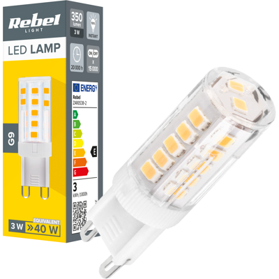Ampoule Led G9 3,5 W 350 Lm 4000 K Rebel - Publicité Ampoule Led G9 3,5 W 350 Lm 4000 K Rebel - Publicité