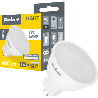 Ampoule Led Rebel 6w Mr16 4000k 12v - Publicité Ampoule Led Rebel 6w Mr16 4000k 12v - Publicité