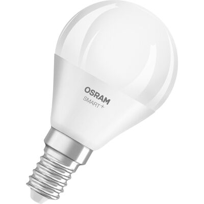 Osram Lampe Led Smart+ P40, Forme Mini-Boule E14, Tunable White, Commande Par A - Publicité Osram Lampe Led Smart+ P40, Forme Mini-Boule E14, Tunable White, Commande Par A - Publicité