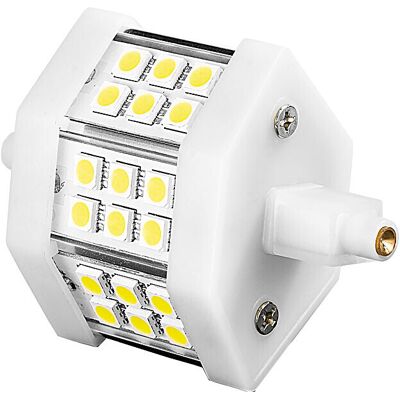 Ampoule 18 Led Smd High-Power R7s Blanc Chaud - Luminea - Publicité Ampoule 18 Led Smd High-Power R7s Blanc Chaud - Luminea - Publicité