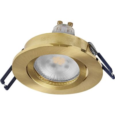 Osram Spot Set Spot Led Encastrable Dim 6w Gold 85mm, 500lm 2700k Blanc Chaud, Irc≥80 - Publicité Osram Spot Set Spot Led Encastrable Dim 6w Gold 85mm, 500lm 2700k Blanc Chaud, Irc≥80 - Publicité