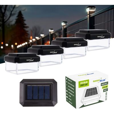 Greenblue 4x Lampe Solaire À Led Pour Jardin, Terrasse Ou Poteau 60 X 40 Mm - Publicité Greenblue 4x Lampe Solaire À Led Pour Jardin, Terrasse Ou Poteau 60 X 40 Mm - Publicité