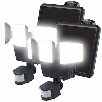 2 Projecteurs D'Extérieur Led Solaires 3600lm Avec Capteur Pir - Luminea - Publicité 2 Projecteurs D'Extérieur Led Solaires 3600lm Avec Capteur Pir - Luminea - Publicité