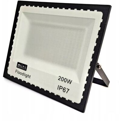 Sans Marque Projecteur Halogène Led 200w Certifié Ip65 - Publicité Sans Marque Projecteur Halogène Led 200w Certifié Ip65 - Publicité