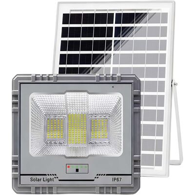 Avizar Projecteur Solaire Led 13w Ip67 Avec Batterie 15ah Avec Panneau 15w Gris - Publicité Avizar Projecteur Solaire Led 13w Ip67 Avec Batterie 15ah Avec Panneau 15w Gris - Publicité