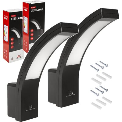 Maclean Mce343 B Lot 2 Lampe Led Extérieur 800 Lm 10 W Ip54 4000k Noir - Publicité Maclean Mce343 B Lot 2 Lampe Led Extérieur 800 Lm 10 W Ip54 4000k Noir - Publicité