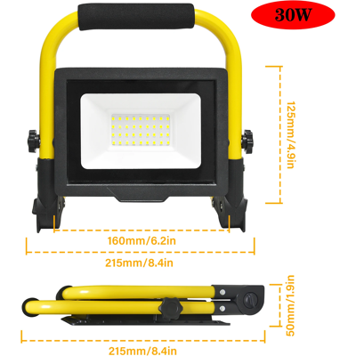 Skyworld Lampe Projecteur Led Rechargeable Portable Pour Travail 30-75 6000k Câble 3m - Publicité Skyworld Lampe Projecteur Led Rechargeable Portable Pour Travail 30-75 6000k Câble 3m - Publicité