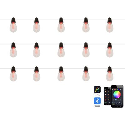Beliani Guirlande De Lumières Led Multicolores Contrôlable Et Personnalisable Via App It - Publicité Beliani Guirlande De Lumières Led Multicolores Contrôlable Et Personnalisable Via App It - Publicité