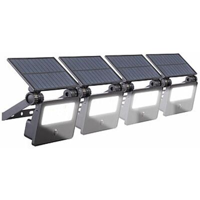 4 Projecteur Led Solaires 400 Lm Ftr-100 Avec Détecteur De Mouvement - Luminea - Publicité 4 Projecteur Led Solaires 400 Lm Ftr-100 Avec Détecteur De Mouvement - Luminea - Publicité