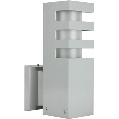 Applique Murale Extérieure En Aluminium 1xe27 Argent Ip54 Su-Ma Rado Rado K Al - Publicité Applique Murale Extérieure En Aluminium 1xe27 Argent Ip54 Su-Ma Rado Rado K Al - Publicité