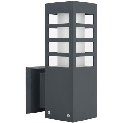 Applique Murale Extérieure En Aluminium 1xe27 Gris Foncé Ip54 Su-Ma Rado Rado Ii - Publicité Applique Murale Extérieure En Aluminium 1xe27 Gris Foncé Ip54 Su-Ma Rado Rado Ii - Publicité