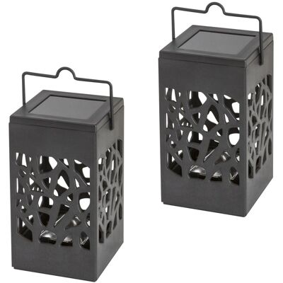 Rabalux Mora 8948 - Lot De 2 Lampes Solaires Led 1,2 Lm 3000k Noir - Publicité Rabalux Mora 8948 - Lot De 2 Lampes Solaires Led 1,2 Lm 3000k Noir - Publicité