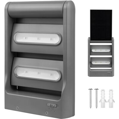 Lampe Murale Solaire Green & Blue - LED Réglable Double - Publicité Lampe Murale Solaire Green & Blue - LED Réglable Double - Publicité