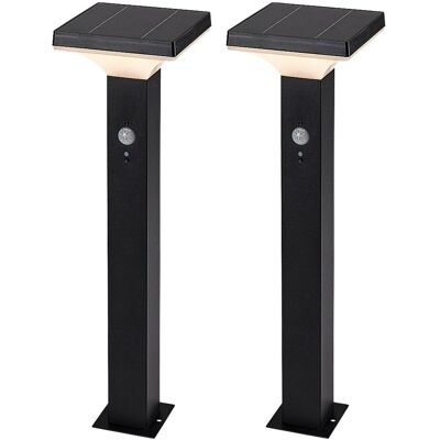 Rabalux Geleen Lampe Solaire Led 4w Ip44 Détecteur Mouvement Noir - Lot 2 - Publicité Rabalux Geleen Lampe Solaire Led 4w Ip44 Détecteur Mouvement Noir - Lot 2 - Publicité